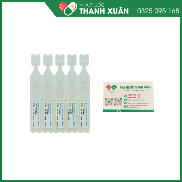 Thuốc nhỏ mắt Hyaluron Eye Drops trị tổn thương giác mạc và kết mạc